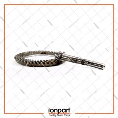 Reduction Gear  Pinion-Crown  (7 x 47) Compatible With Gallignani