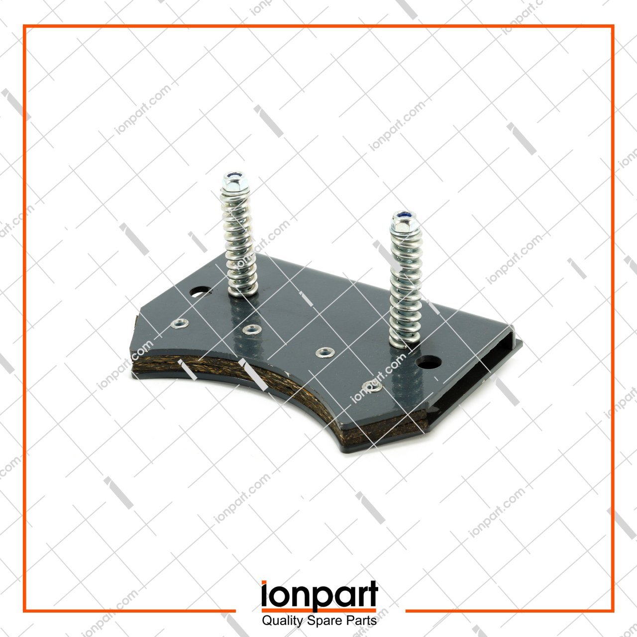 Knotter Left Support Plate and Brake Lining Complate Compatible With Gallignani