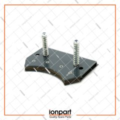 Knotter Left Support Plate and Brake Lining Complate Compatible With Gallignani